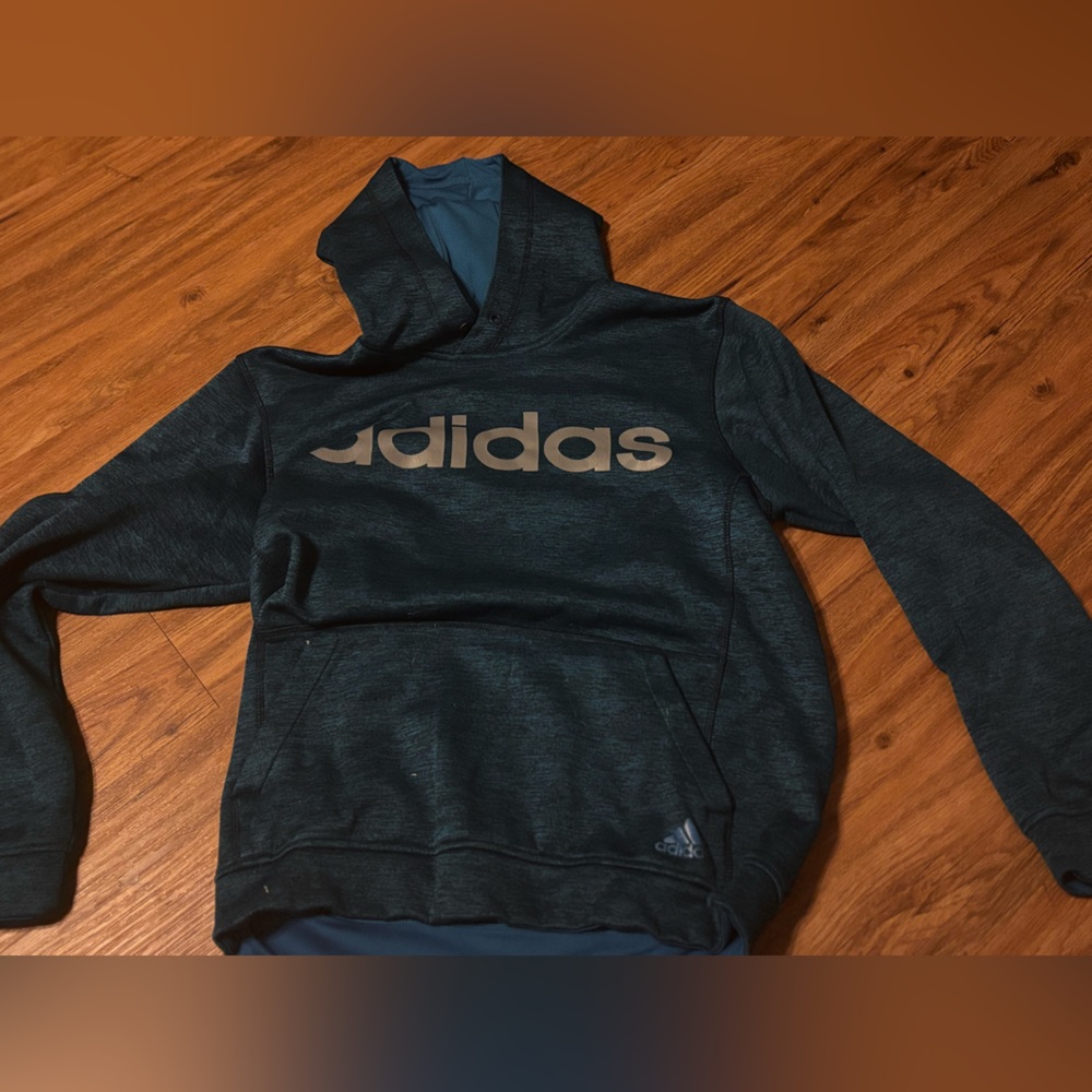 Adidas Men's Dark Blue Hoodie